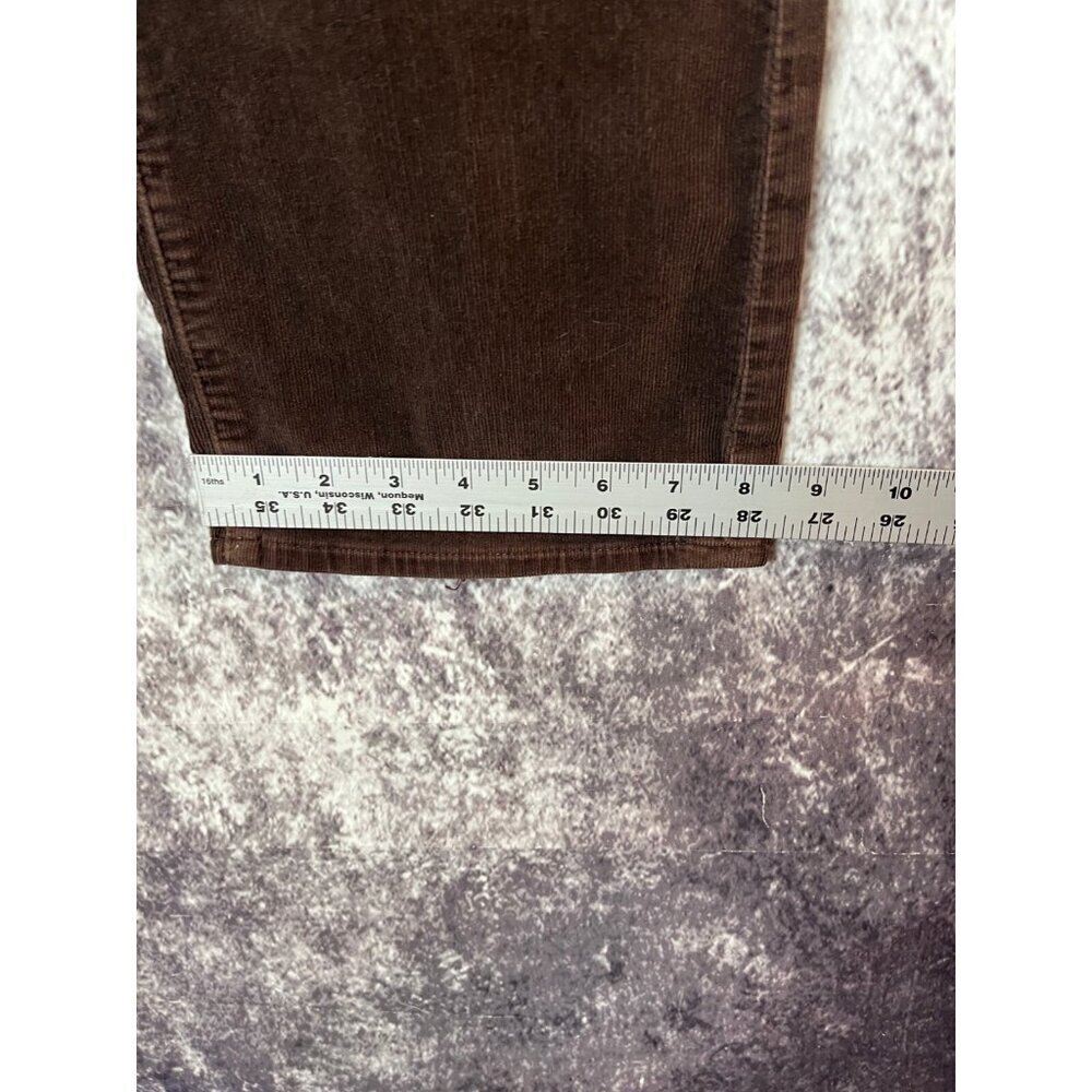 ADRIANO GOLDSCHMIED CORDUROY Pants 32R COFFEE BEAN THE BALLAD SLIM BOOT Mod Boho - Picture 10 of 15